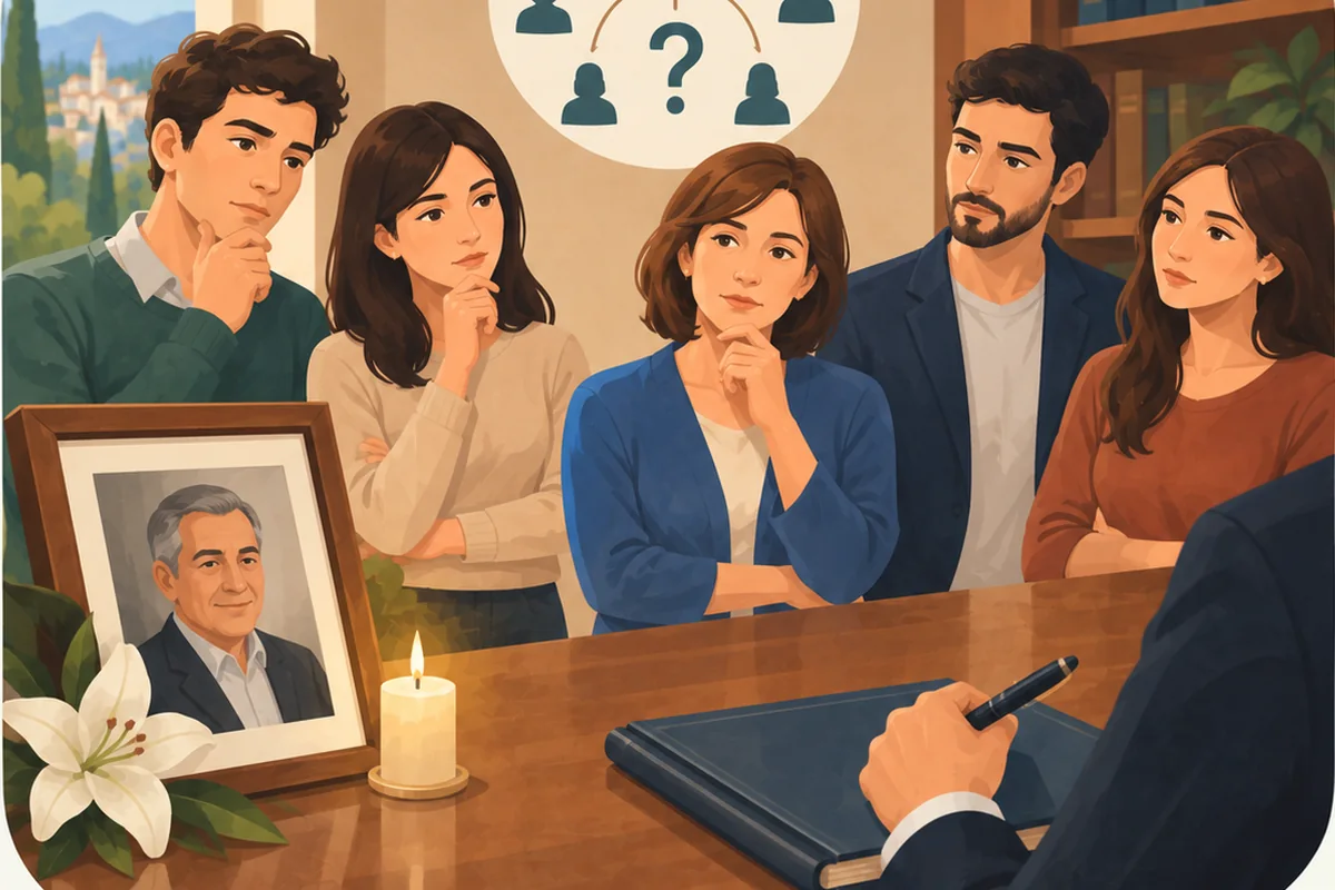 ¿Qué sucede cuando alguien fallece sin testamento?